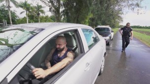 hot cop barebacks driver outside